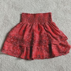 Rue21 Red Bandana Print Skirt
